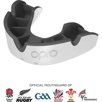 Chlapecké sandály Opro Silver Mouth Guard Juniors White/Black Junior