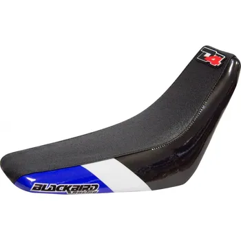 Moto sedlo BLACKBIRD Výprodej YAMAHA PW 50 '90-'23 DREAM 4 SEAT COVER / BLACK WHITE BLUE COLOUR