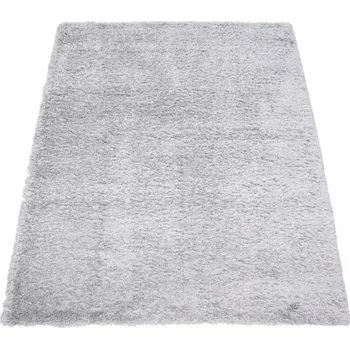 Koberec KOBEREC SHAGGY ŠEDÝ DO OBÝVACÍHO POKOJE LOŽNICE MĚKKÝ PLYŠOVÝ KOBERCE 80X150