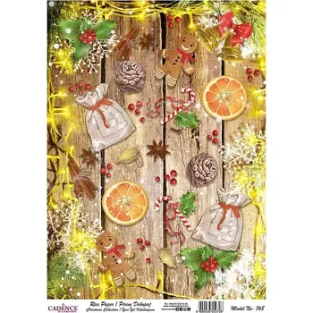 Umělecký papír Rýžový papír A4 - 768 Cadence -Prostřený stůl