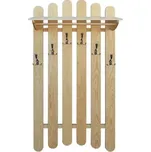 Dřevěná stěna - věšák s policí DT 340 70x150x33 cm borovice masiv