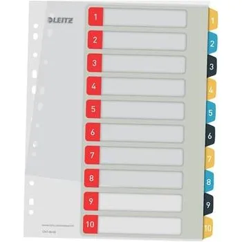 LEITZ Celoplastové rejstříky Cosy A4 popisovatelné na počítači 1-10 12470000