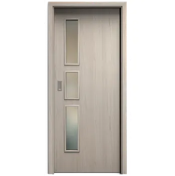 Interiérové dveře SAPELI ELEGANT KOMFORT M33 - CPL LAMINÁT - POSUVNÉ DVEŘE VČ. ZÁRUBNĚ - Borovice bílá Průchozí šířka (cm): 80, Průchozí výška (cm): 197, Typ skla: Satináto bílé