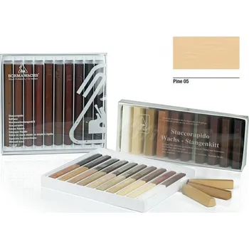 Olej na dřevo Borma wachs STUCCORAPIDO Retušovací tyčinka z měkkého vosku - 05 pine