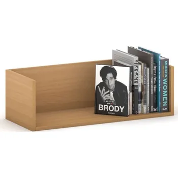 police Police na zeď PRIMO s bočnicemi, 800 x 310 x 250 mm, buk