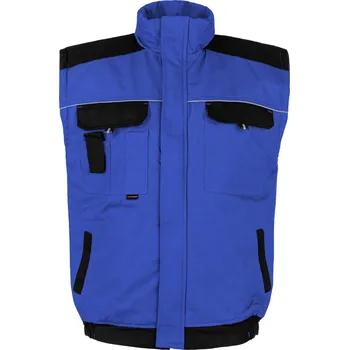 pracovní vesta Primo bavlněná zateplená vesta modrá-černá 2XL