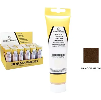 Tmel Borma wachs ecostucco tmel na dřevo v tubě, 250 gr., 59 střední ořech