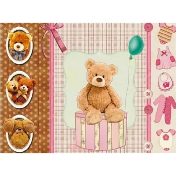 Umělecký papír Rýžový papír A3 - M016- Medvídci