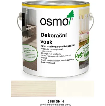 Olej na dřevo OSMO - dekorační vosk - intenzivní odstín, 3188-sníh - 750 ml