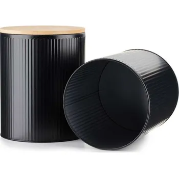 Dóza na potraviny Dóza 2 l plechová s bambusovým víčkem