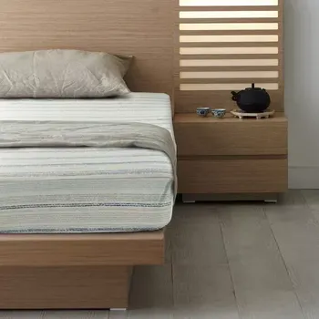 Prostěradlo Prostěradlo Makosatin - modré pruhy Šírka: 160 cm | Dĺžka: 200 cm