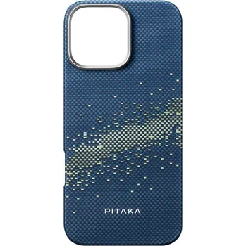 Pouzdro na mobilní telefon Pitaka Tactile Woven StarPeak pro Apple iPhone 16 Pro Milky Way Galaxy