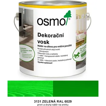 Olej na dřevo OSMO - dekorační vosk - intenzivní odstín, 3131-zelená - 375 ml