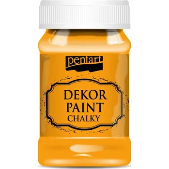 Speciální výtvarná barva Dekor paint chalky křídová barva, oranžová - 230 ml