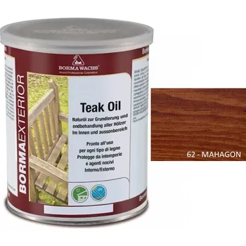 Olej na dřevo Borma wachs TEAK OIL - tónovaný teakový olej 1l, 62-mahagon