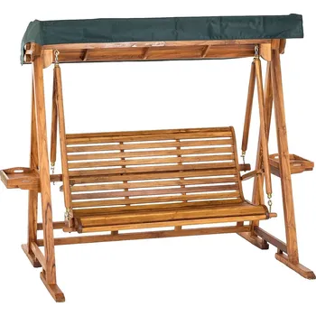 Zahradní houpačka DEOKORK Teaková houpačka AVANTI III