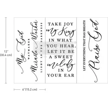 Transfer na nábytek ReDesign with Prima - Scripture