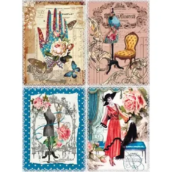 Umělecký papír Rýžový papír A4 - 367 Cadence - V salonu