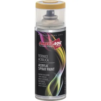 Barva ve spreji Víceúčelová armádní matná akrylová maskovací barva ve spreji AMBRO-SOL Šedá khaki Multipurpose Acrylic Paint 400 ml