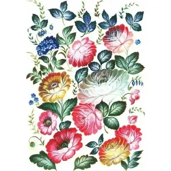 Umělecký papír Rýžový papír A4 -117 - Květiny z říše divů - Cadence