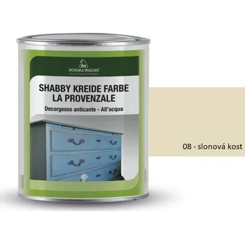 Olej na dřevo Křídové barvy BORMA SHABBY PROVENCE – barevná, 08-slonová kost - 750 ml
