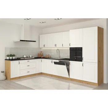 Kuchyňská linka Stolarz-Lempert Kuchyňská linka Stilo WHAR bílá + Artisan - Sestava 10