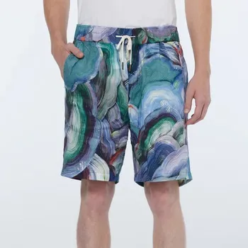 Pánské kraťasy Scotch & Soda — Fave Printed Tencel Bermuda Shorts