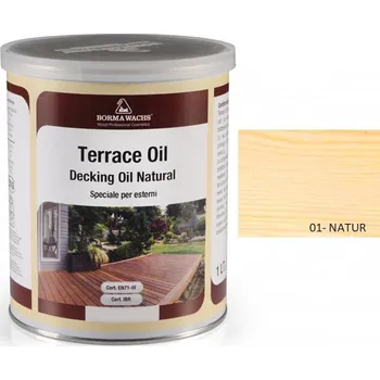 Olej na dřevo Borma Wachs TERRACE OIL - TERASOVÝ OLEJ - barevný, 01-natur - 5l