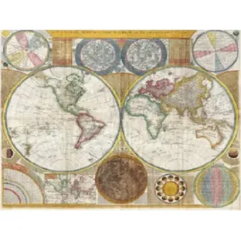 Umělecký papír Rýžový papír A3 - 444 - Atlas světa - Cadence