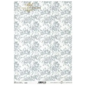 Umělecký papír Rýžový papír A4 R2005- vzor růže