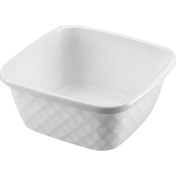 Úložný box Košík 34x34x14 cm bílý plast