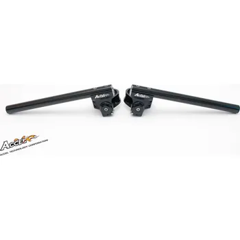Řídítka ACCEL DVOUDÍLNÁ NASTAVITELNÁ POULIČNÍ KLIPOVÁ ŘÍDÍTKA 55 MM ČERNÁ BARVA