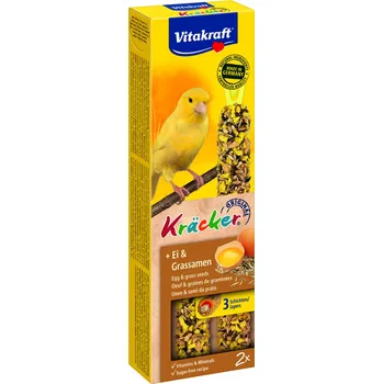 Krmivo pro ptáka Vitakraft CHOVEX Vitakraft KRÄCKER® KANÁREK vejce & trávové semínko 2x30g