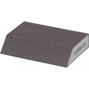 Brusný papír Houba brusná zkosená G220 125x90x65x25 mm KONNER