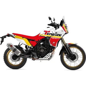 Moto sedlo BLACKBIRD SET SAMOLEPEK (OBTISKY) + POTAH SEDADLA YAMAHA XTZ 700 TENERE '20-'23 (T7) ČERVENÁ ČERNÁ