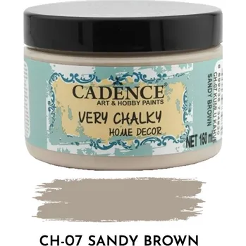 Speciální výtvarná barva Křídová barva Cadence Very Chalky, 150 ml - sandy brown, písková