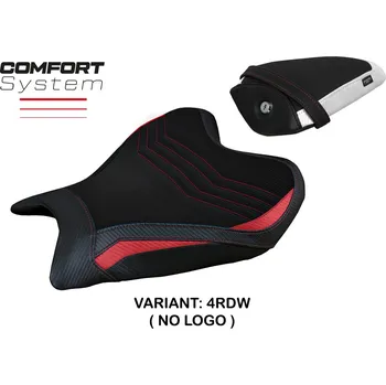 Moto sedlo TPZ Italia potah sedla Yamaha R7 (21-25) Thera comfort model potah sedla: bez loga 4RDW (red-white)