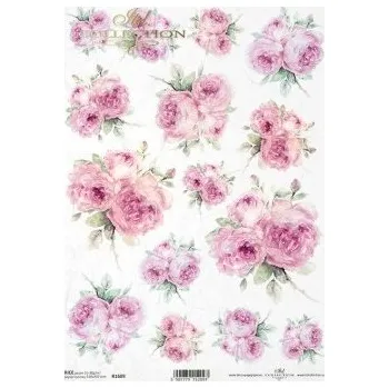 Umělecký papír Rýžový papír A4 - květiny a rostliny - R1689