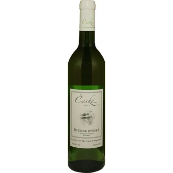 Víno Ryzlink rýnský 2021, české zemské víno, České vinařství Chrámce, suché