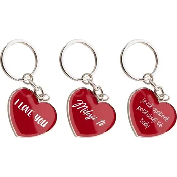 Gravírování Přívěsek na klíče - Srdce ''Valentýn''