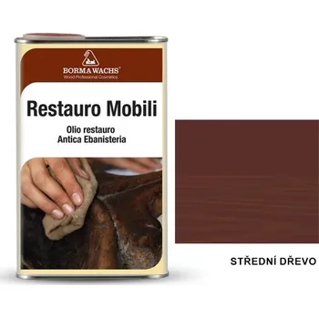 Olej na dřevo Borma wachs olio restauro - restaurátorský olej, střední dřevo - 150 ml