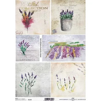 Umělecký papír Rýžový papír A4 - Květiny a rostliny (R1249)