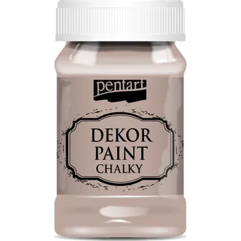 Speciální výtvarná barva Dekor paint chalky křídová barva, vintage hnědá - 230 ml