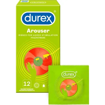 Durex Arouser - vroubkované kondomy, 12 ks - VÝPRODEJ