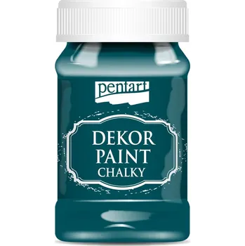 Speciální výtvarná barva Dekor paint chalky křídová barva, smaragdová - 230 ml