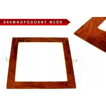 LED panel LED panel Tyloo 18W 230V, vzhled dřeva, čtvercový (A DW)