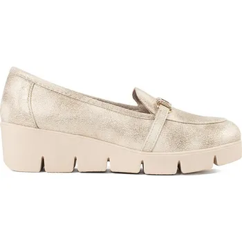 Dámské mokasíny Zlaté mokasíny na klínku s řetízkem GD-FL6001L.GO Velikost: 39