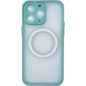 MagSafe silikonový kryt pro iPhone 15 Pro Max - Mátový
