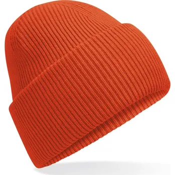 Beechfield Čepice Recycled B385R s manžetou, pletená COT53385Ri3699-sunset UNI Oranžová sunset