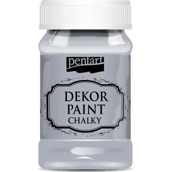 Speciální výtvarná barva Dekor paint chalky křídová barva, šedá - 230 ml